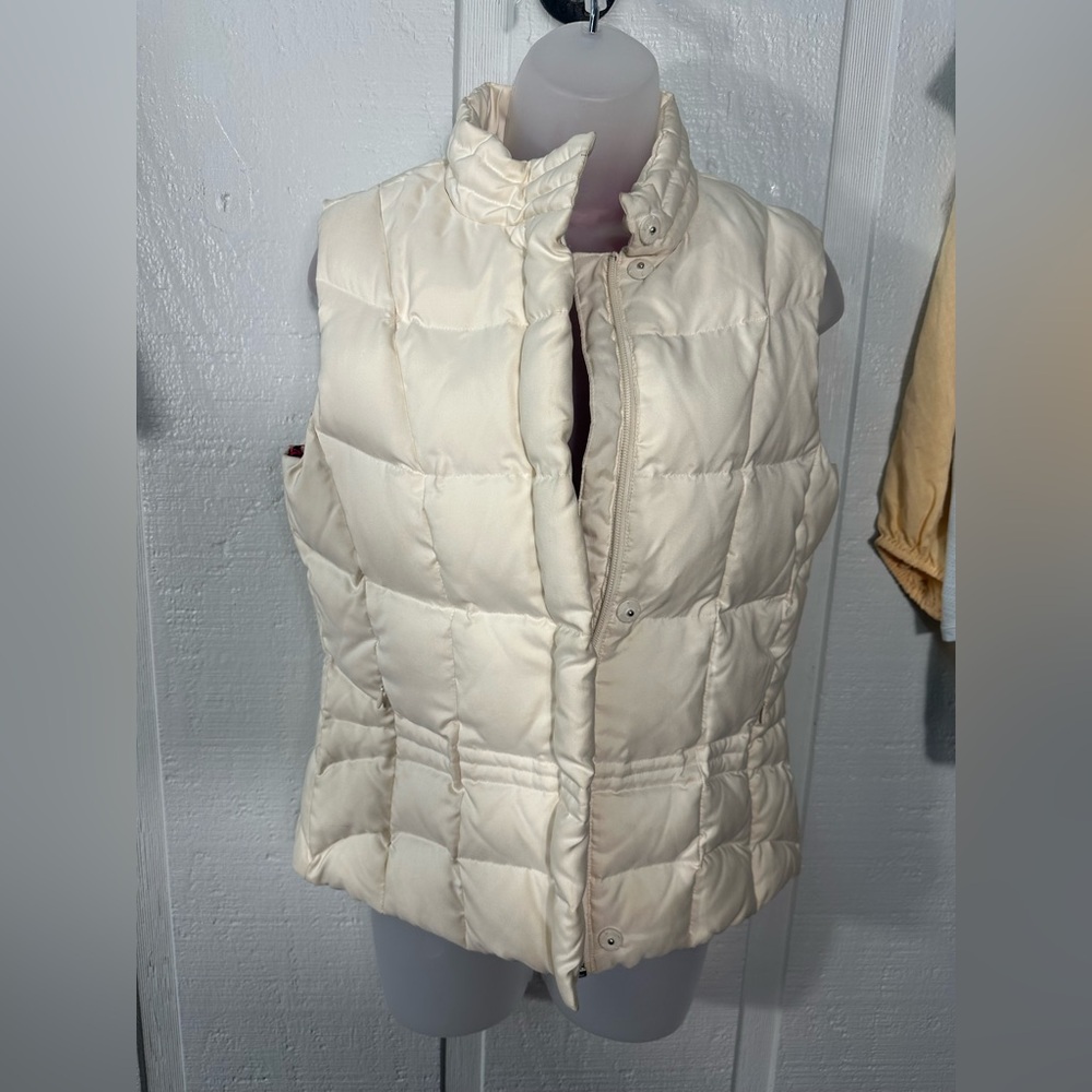Lily Pulitzer Women’s Off White Puffer Vest Size Small EUC